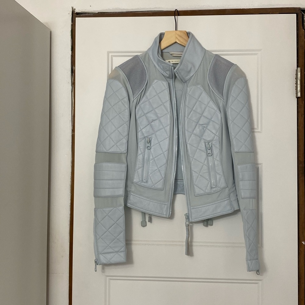 Blanc Noir Classic Moto Jacket